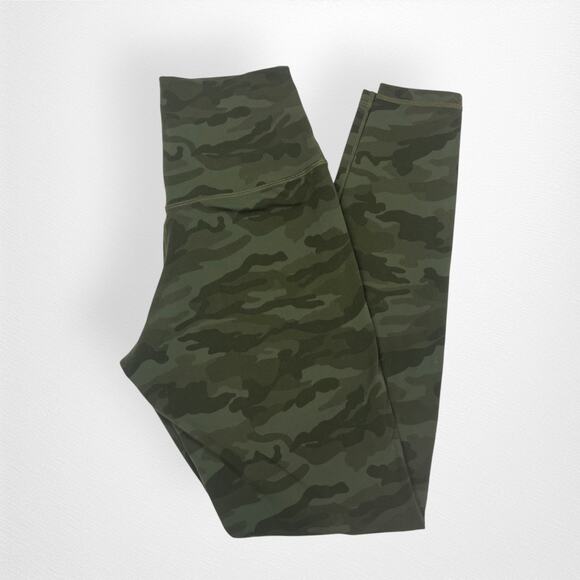 Colorful Koala Army Green Camo Womens Full Length Leggings Size Small - Picture 2 of 4